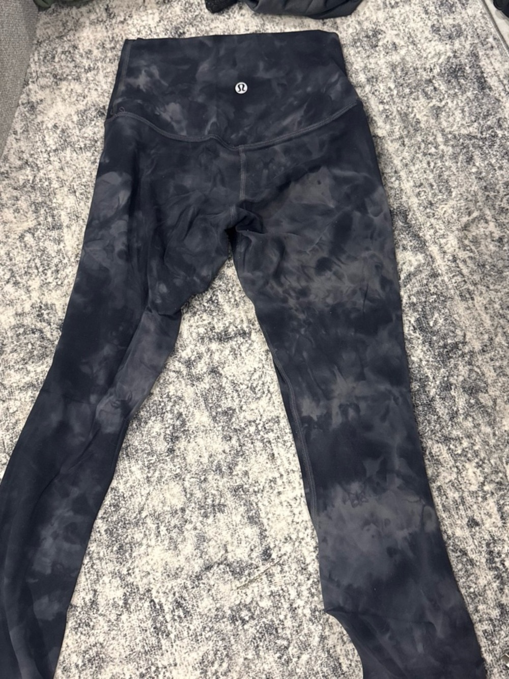 lululemon athletica Black Tie-Dye High-Rise Leggings